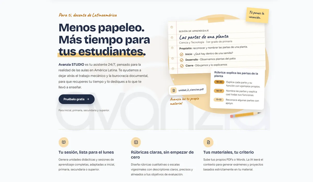 Avanzia Latam — captura 2